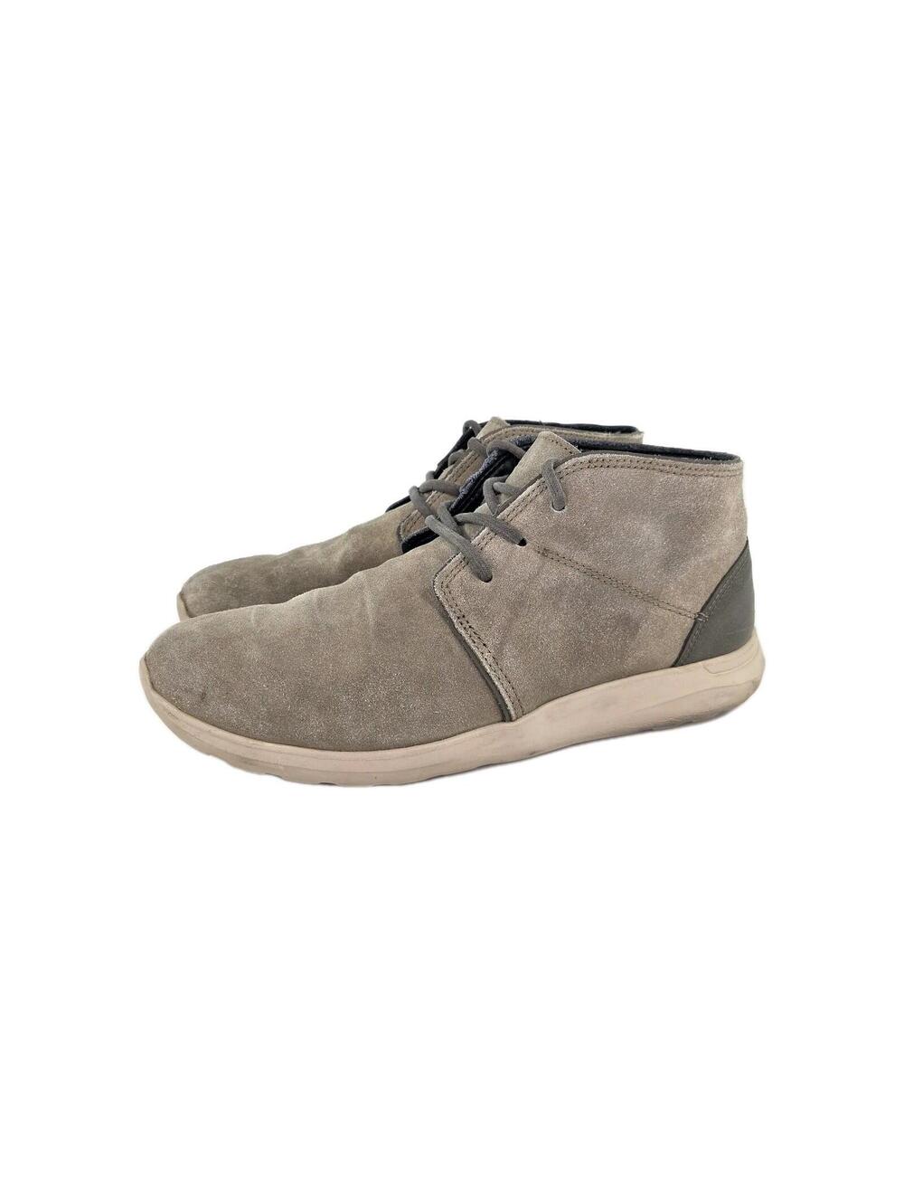 Crocs Men's Kinsale Chukka Boots US 11 M Gray Suede Leather Lace-Up Boot